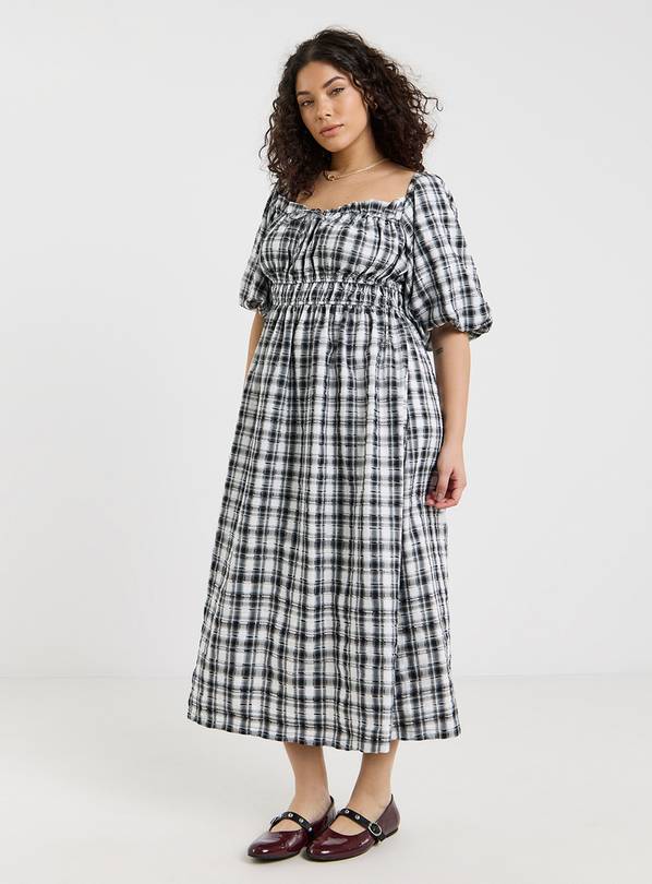 SIMPLY BE Gingham Midi Dress 16